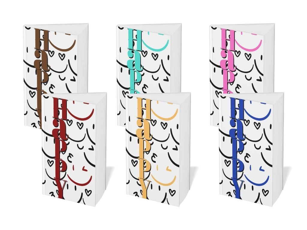 6 carnets et journaux intimes EstellyHappy colorés